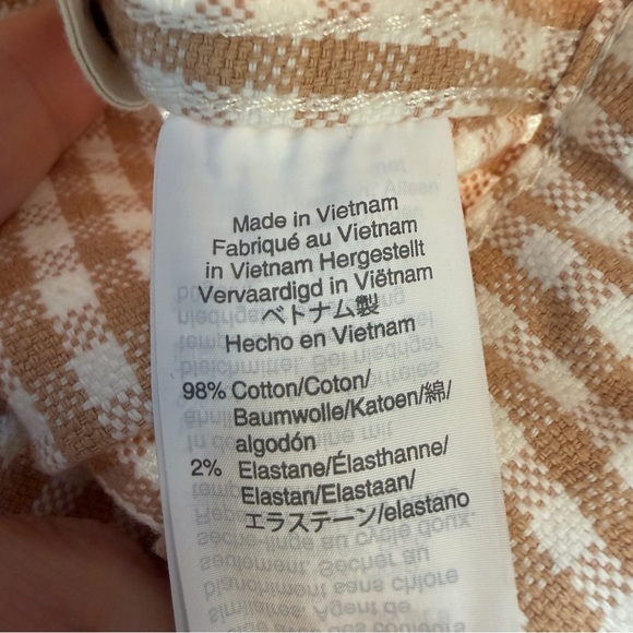 Madewell Tan Checkered Wide Leg Pants - Picture 10 of 12